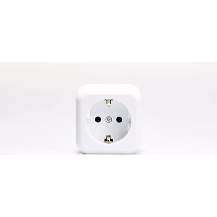 MC POWER Aufputz Steckdose | Finery | Schutzkontaktsteckdose AP 250V/16A mit Einsteckschutz in Weiß