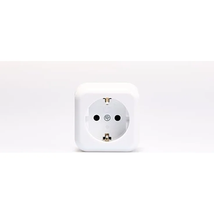 MC POWER Aufputz Steckdose | Finery | Schutzkontaktsteckdose AP 250V/16A mit Einsteckschutz in Weiß – Bild 1