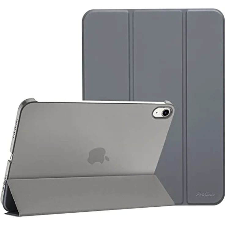 ProCase Hülle für iPad A16 11. Generation 2025 & iPad 10. Generation 2022, Leicht Dünn Hart Schutzhülle mit Auto Wake/Sleep - Grau – Bild 1