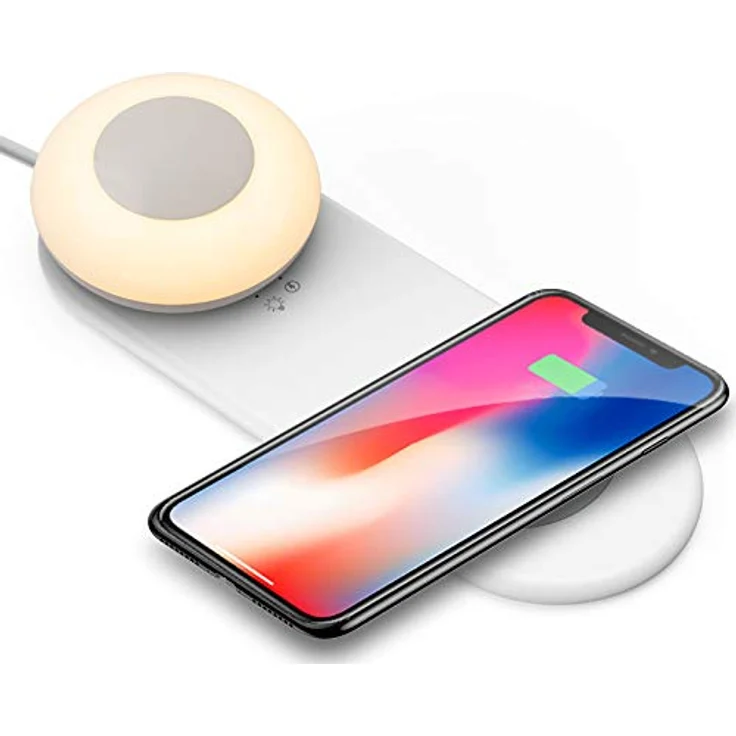 kalb | QI Tischladegerät mit Akkuleuchte dimmbar Smart Wireless Nachtlicht Nachttischlampe Schreibtischleuchte – Bild 1