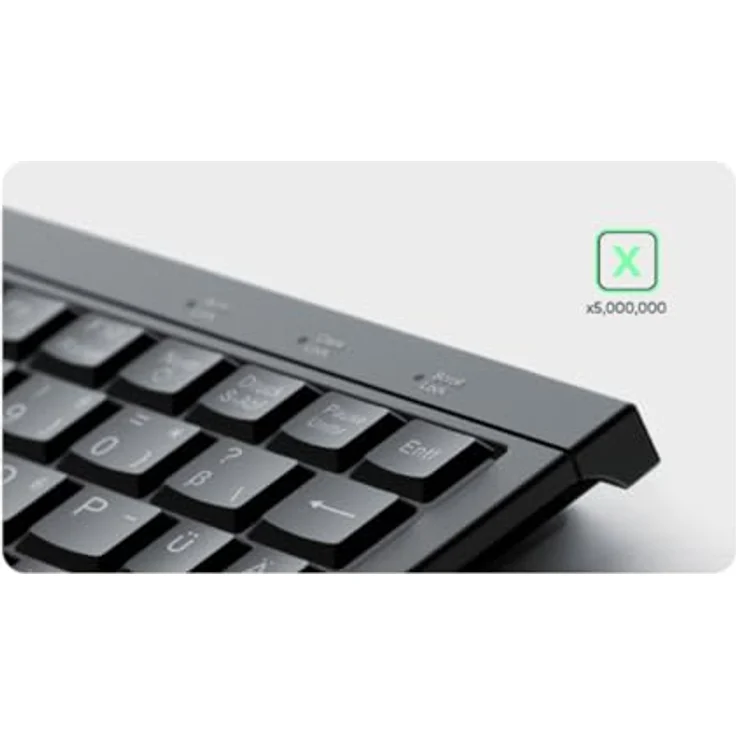 Keysonic KSK-3211ELU (DE) USB Tastatur QWERTZ Deutsch Schwarz mit Hintergrundbeleuchtung und Touchpad – Bild 2