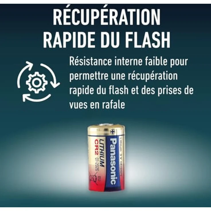 Panasonic CR2 Lithium-Batterie , 3V, 1er Pack – Bild 5