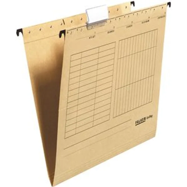 Falken Hängemappen 80004328, UniReg, A4, natronbraun, Karton, 25 Stück