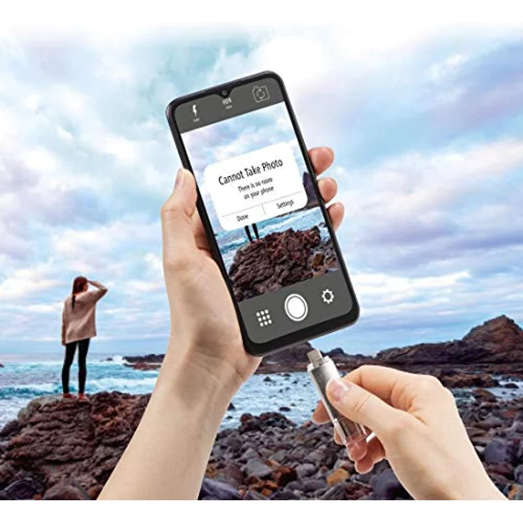 Hama 128GB USB-Speicherstick mit USB 3.0&USB 3.1-Type-C (2-in-1 USB-Stick, z.B.für Android Handy, Tablet, Computer, Notebook, MacBook, OTG, 40MB-s) USB-Typ-C Handy-Stick, Doppel Memory-Stick silber – Bild 2