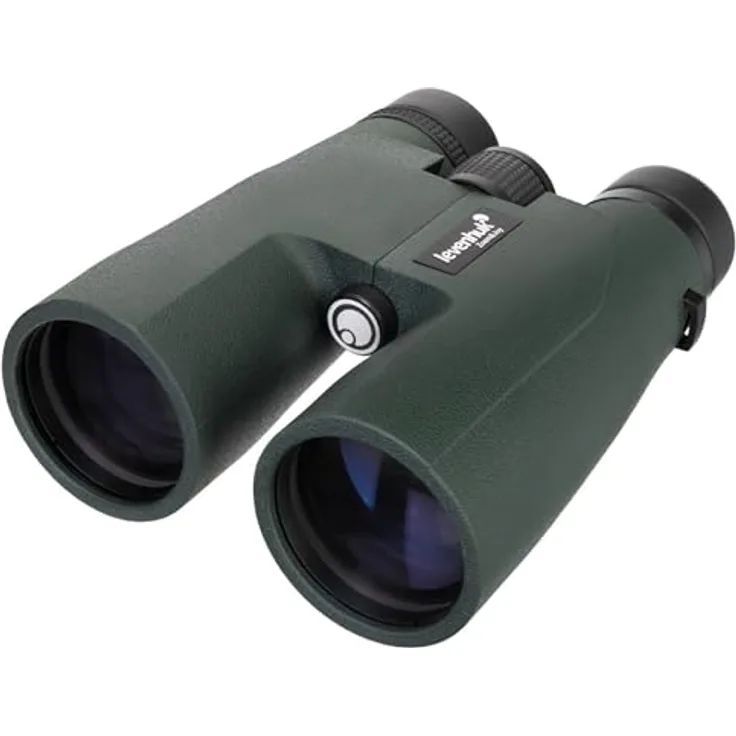 Levenhuk Karma PRO 10x50 Fernglas, wasserfestes Fernglas mit BaK-4-Optik und vollflächiger Mehrfachvergütung, armeegrün