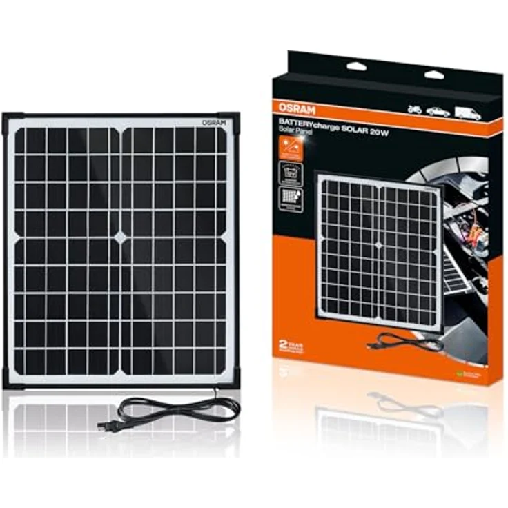 OSRAM OSP2000 Kfz-Ladegerät 12V 1.11A, solarbetrieben mit IP65 Wasserschutz und Verpolungsschutz – Bild 1