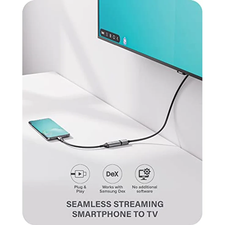 ALOGIC USB-C/HDMI Adapter ULUCHD-ADP, grau, 0,15m Länge, für USB Typ C und HDMI-Buchse – Bild 5