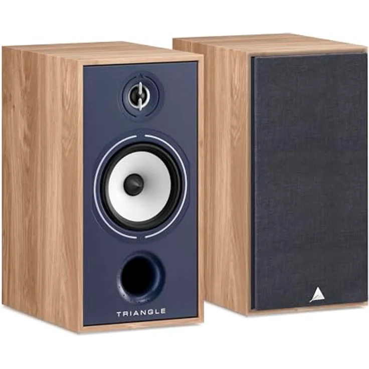 TRIANGLE BOREA BR04 Hi-Fi-Regallautsprecher, 110W Leistung, 90 dB/W/m, tiefere Bässe, vielseitig für Musik und Heimkino, Blau (Paar) – Bild 1