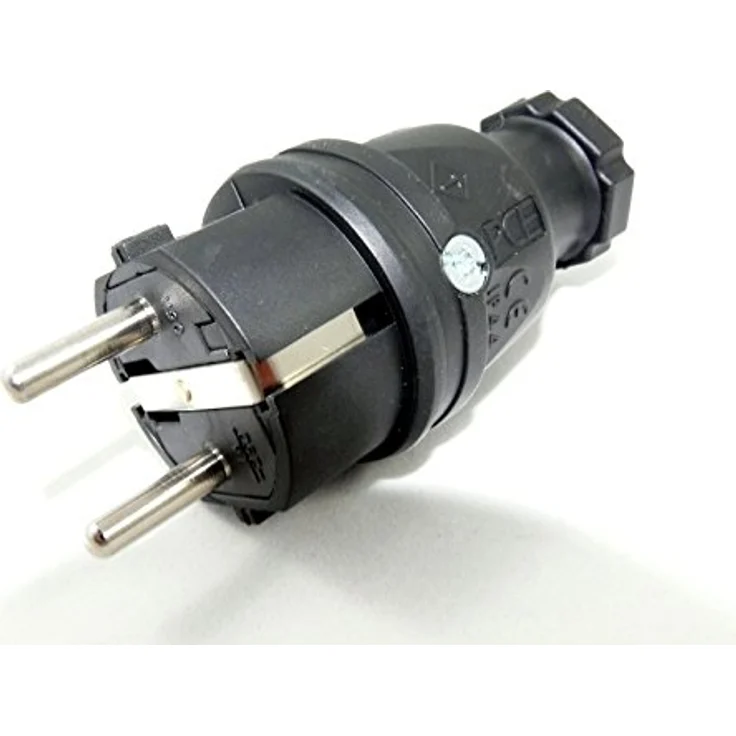 netbote24 PCE Schuko Vollgummi auf CEE Adapter TITANEX H07RN-F 3G1,5 3x1,5 50m, schwarzes Verlängerungskabel IP44 für Außenbereich & Industrie – Bild 2