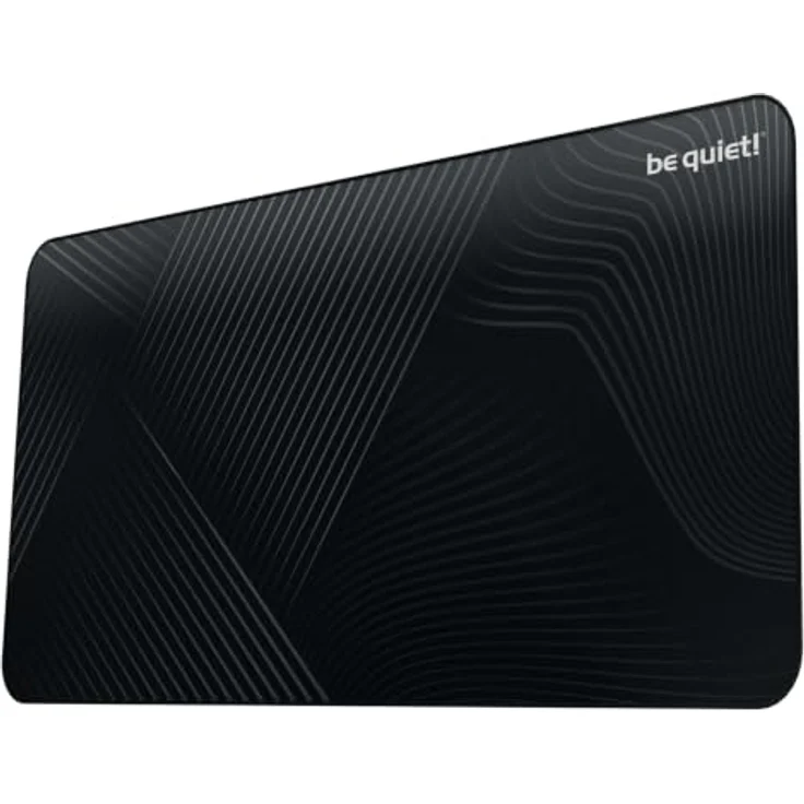 be quiet! Mousepad XL, Schwarz, Extra großes Gaming-Mauspad mit rutschfester Basis und glatter Stoffoberfläche – Bild 1