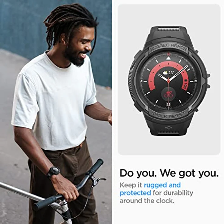 Spigen RUGGED ARMOR PRO Watch -UHR 5 PRO (45 MM) SCHWARZ – Bild 5