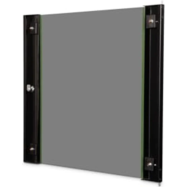 DIGITUS Glas-Ersatztür für Unique Netzwerkschrank, 12 HE, Sicherheitsglas mit Schloss und Schlüssel, Schwarz – Bild 2
