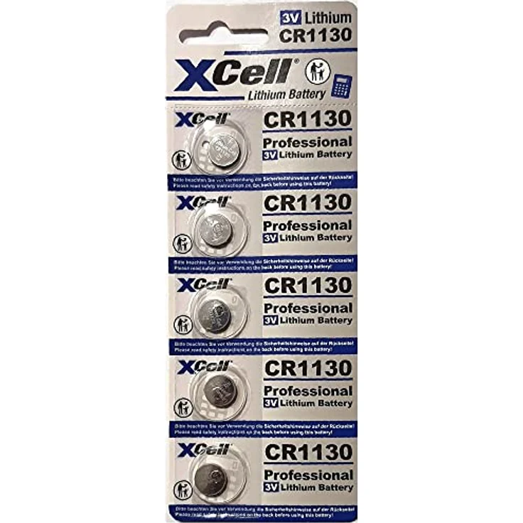 XCell Lithium Knopfzelle 1130 CR1130 3V, 5er Pack – Bild 1