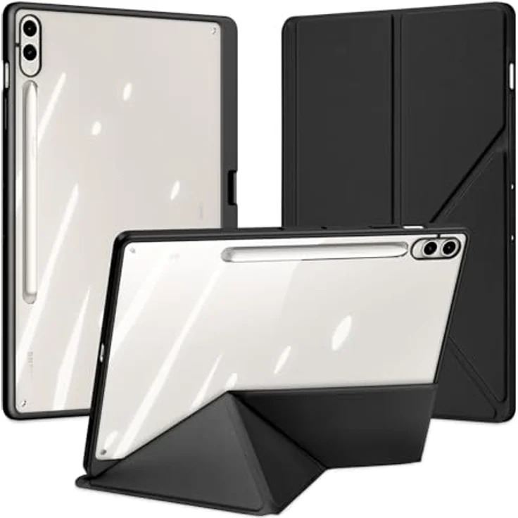 COFI 1453 Magi Hülle kompatibel mit Samsung Galaxy Tab S10 Ultra (mit Stifthalter und automatischem Ruhe-/Weckmodus) Schwarz – Bild 1