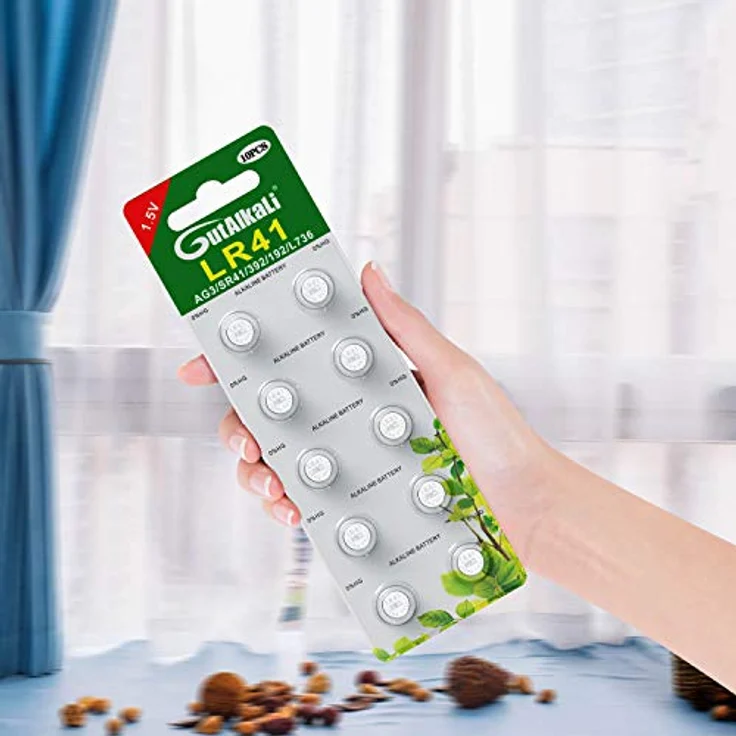 GutAlkaLi AG3 LR41 1.5V Alkaline Knopfzellen Batterien, 40 Stück ohne Quecksilber für Uhren, LED Kerzen, Spielzeuge und mehr – Bild 3