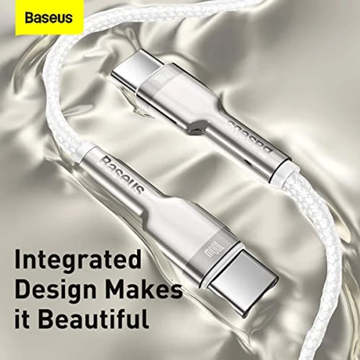 Baseus Cable Cafule Metal - Type C to Type C - PD 100W 2 m (CATJK-D02) white – Bild 7