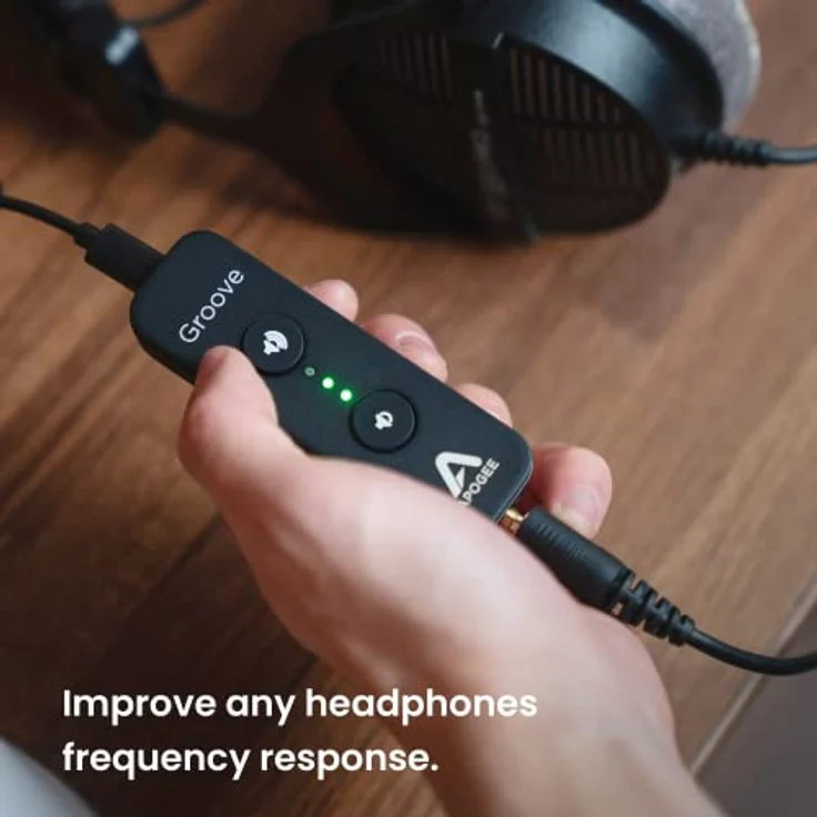 Apogee Groove, USB-DAC und Kopfhörerverstärker mit hochqualitativem Klang, Schwarz – Bild 3