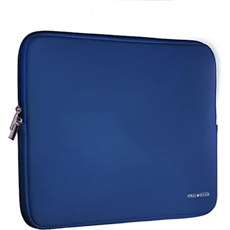 König Design Laptoptasche Laptophülle 16 Zoll stoßfeste Notebooktasche Dunkelblau – Bild 1