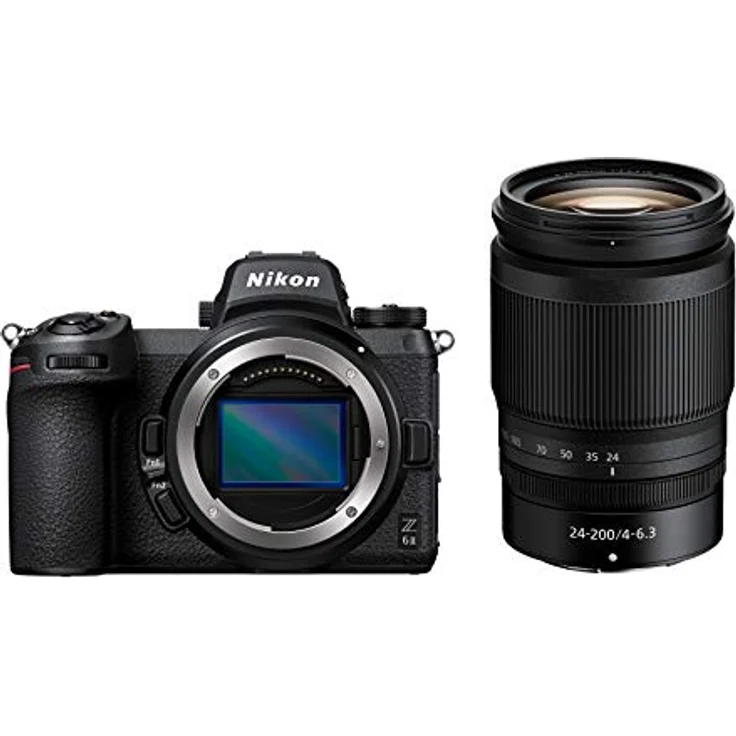 Nikon Z 6II Kit Z 24-200mm f/4.0-6.3 VR + FTZ Objektivadapter, 24,5 MP CMOS-Vollformat-Sensor, 2 Speicherkartenfächer, 4K UHD Video, Schwarz – Bild 1