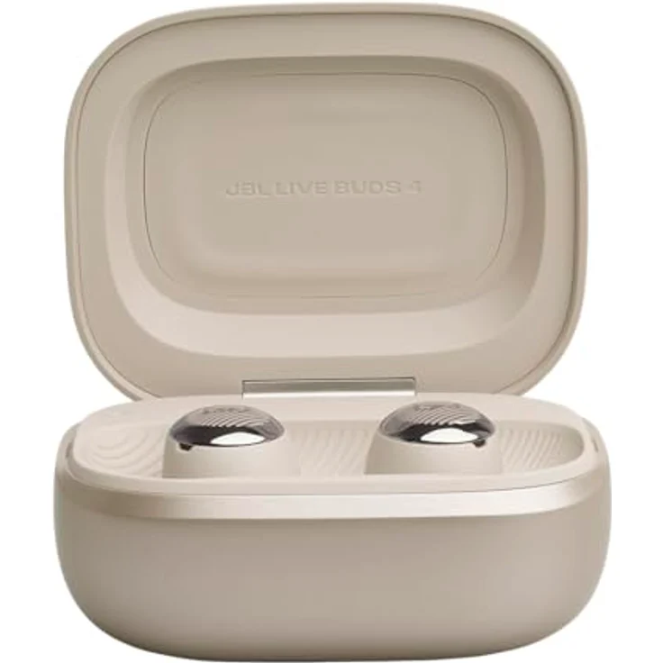 JBL Live Buds 4, Kabellose Noise-Cancelling-Ohrhörer mit Hi-Res Audio, 40 Std. Akkulaufzeit, IP55 wasserdicht, Champagner – Bild 5