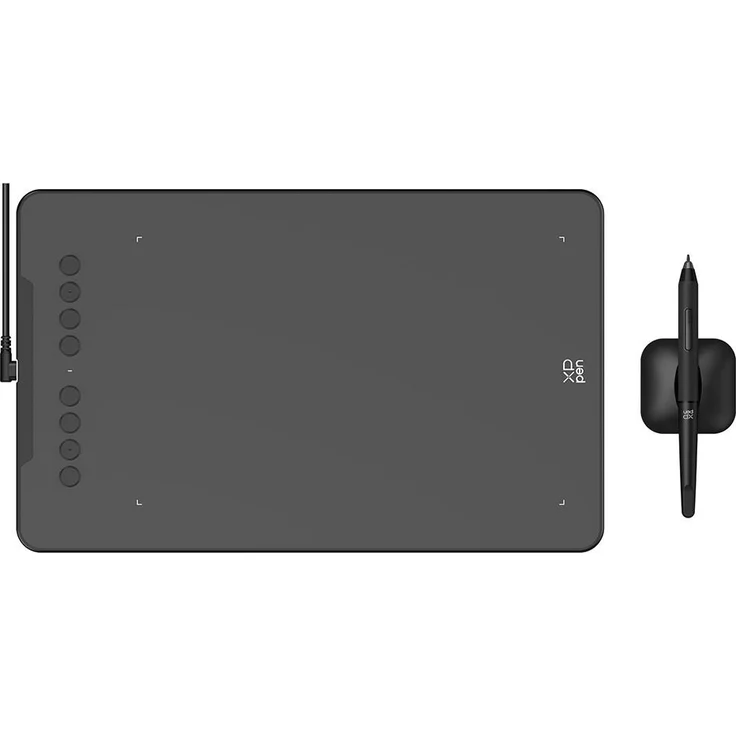 XP-Pen Deco 01v3 Grafiktablett, 10"x6,25", mit 16384 Druckstufen Stift, 8 anpassbare Schnellzugriffstasten, USB, kompatibel mit Windows, macOS und Android