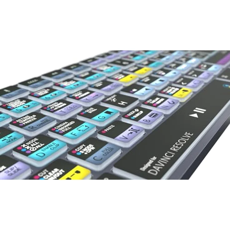 LogicKeyboard Logickeyboard Davinci Resolve 18 Titan UK Mac, Tastatur mit über 150 direkten Tastaturkürzeln für effiziente Bearbeitung – Bild 5