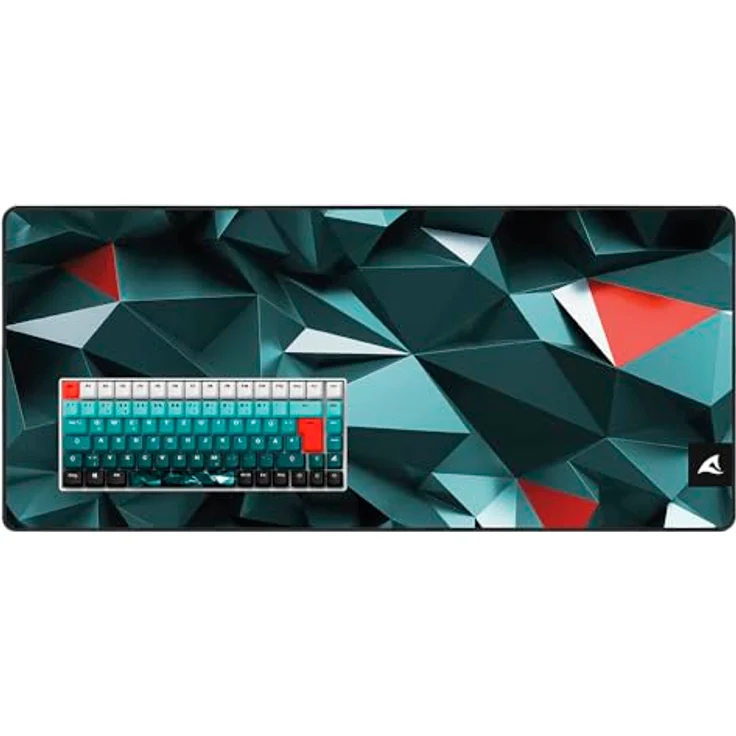Sharkoon SKILLER SGK50 S3 Design Bundle D1, Mauspad und PBT-Tastenkappen Set für 75%-Tastaturen, 900 x 400 mm, deutsches Layout – Bild 2