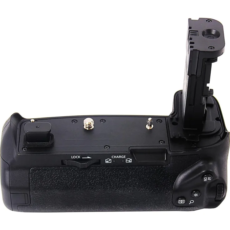 Patona Premium Batteriegriff BG-E22, ergonomischer Batteriegriff für Canon EOS R mit Ladefunktion für 2x Akku LP-E6N und Blitz-Synchronbuchse