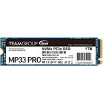 TEAMGROUP MP33 PRO 1TB M.2 PCIe 2280 NVMe 1.3 interne SSD, bis zu 2100 MB/s Gen3x4 Solid State Drive, Terabyte Written TBW>600TB TM8FPD001T0C101