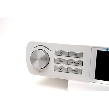 Blaupunkt KRD 100 Radio De Cuisine Bluetooth DAB+ - Encastrable Sous Meuble | Horloge, LED, Timer, Blanc