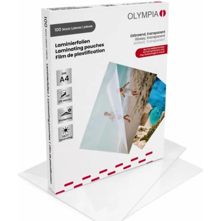 Olympia Laminierband, A4 (210 x 297 mm), 100 Stück – Bild 1
