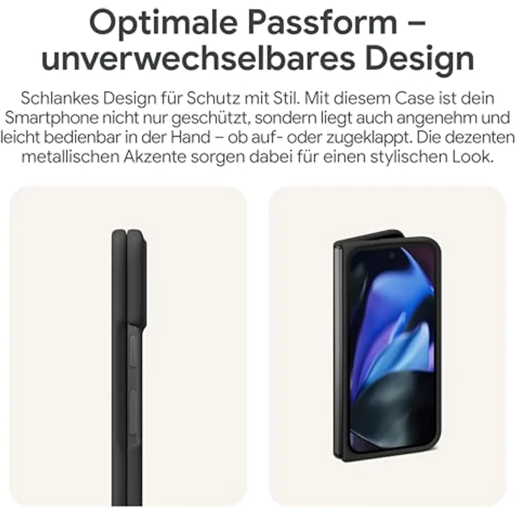 Google Pixel 9 Pro Fold Case – schlanke Schutzhülle für Android-Smartphones – Obsidian - Preisvergleich – Bild 5