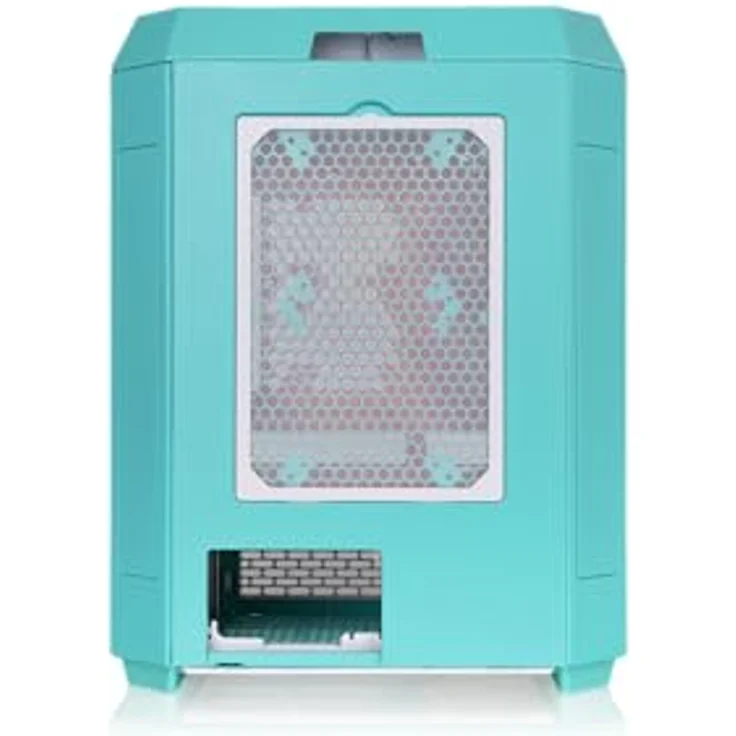 Thermaltake The Tower 600 Mid Tower Chassis, vertikales Design mit Hidden Connector, Mint Strawberry – Bild 4