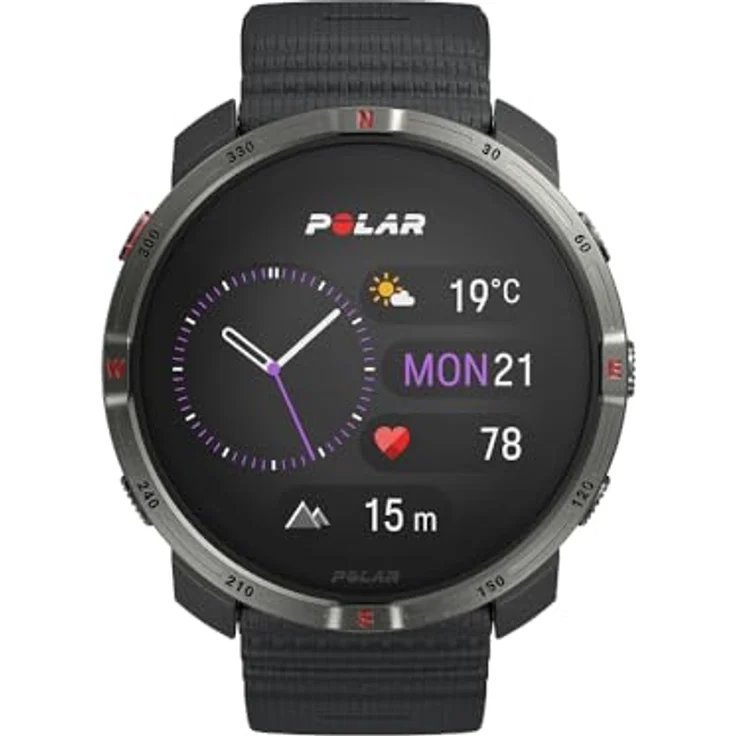 Polar Grit X2, Outdoor Multisport GPS Uhr mit AMOLED Display, Offline Karten, Dual-Frequency GPS, Handgelenk EKG, Elixir Biosensing, TrainingPeaks, SpO2, bis zu 7 Tage Akkulaufzeit – Bild 2
