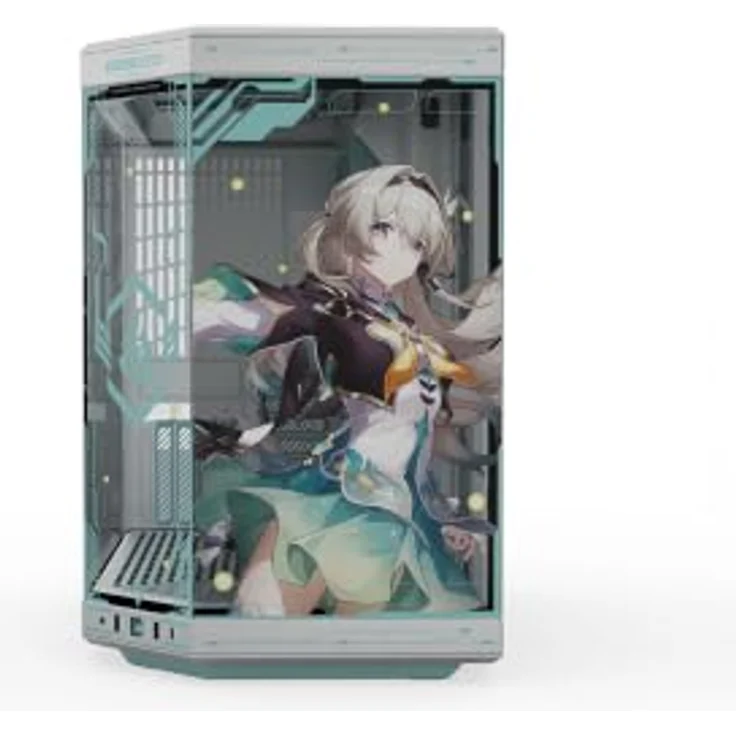 HYTE Y70 Firefly Edition, ATX Mid-Tower-Gehäuse mit Tempered Glass, hohe Kühlkapazität für 10 Lüfter – Bild 3