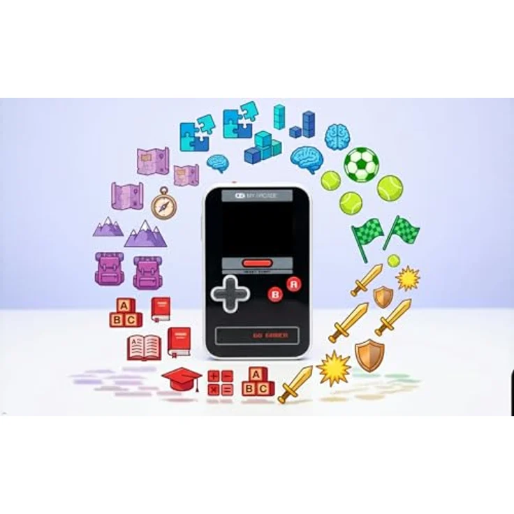 My Arcade GO GAMER CLASSIC, Handheld-Arcade-Konsole mit 300 Spielen, Schwarz/Grün/Rot – Bild 6