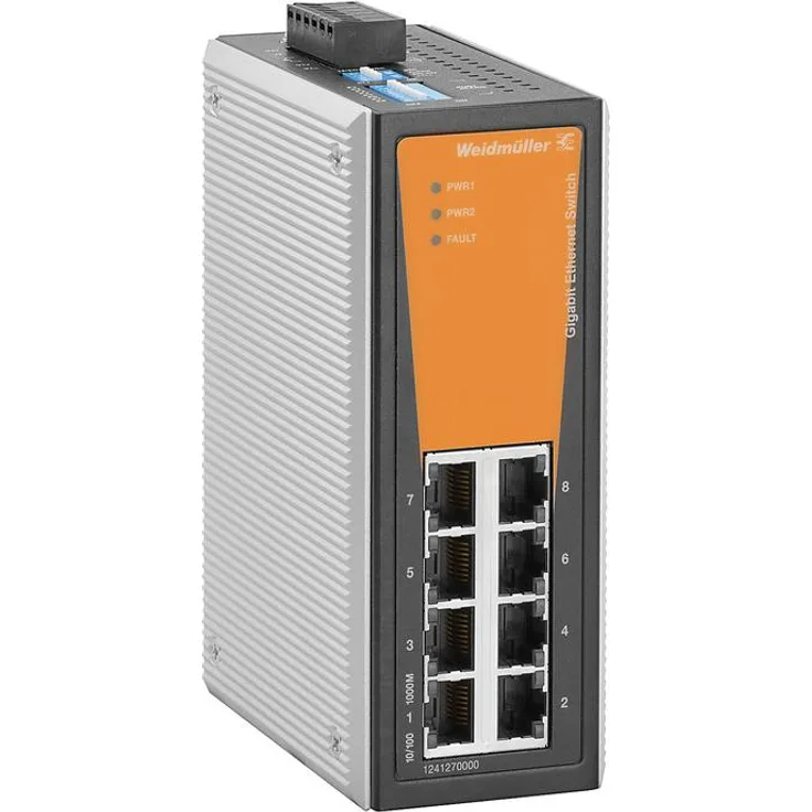 Weidmüller Netzwerk-Switch IE-SW-VL08-8GT (8 Ports), Netzwerk Switch, mit hoher Leistungsfähigkeit