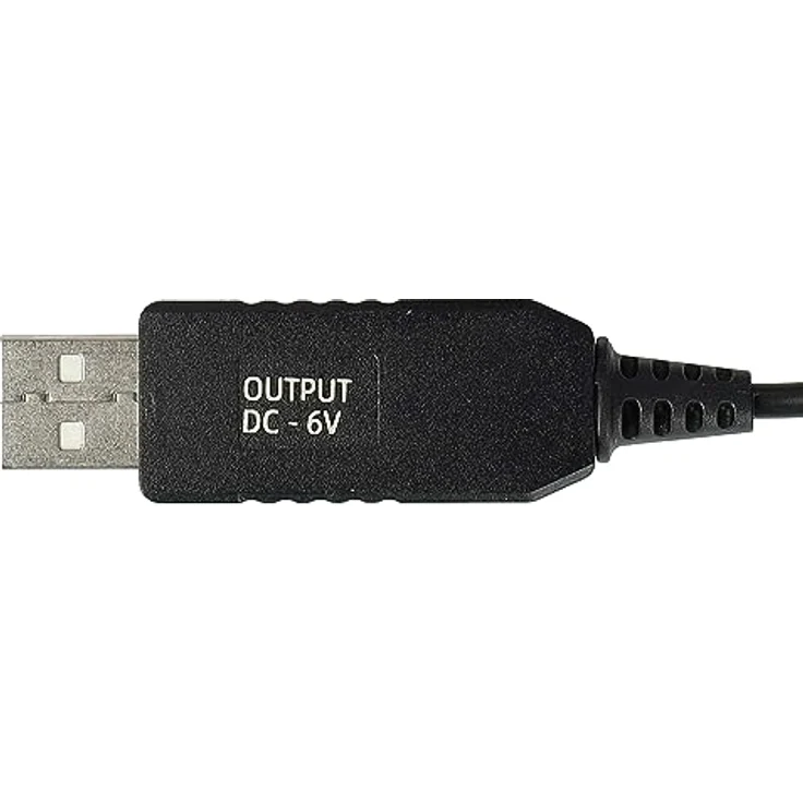 vhbw Ladekabel für Braun CruZer 6 BT5010, BT5090, BT5070, BT5050 - 13,2 cm Netzkabel mit USB-A Stecker, schwarz – Bild 5