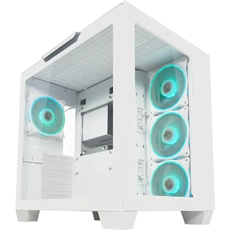 LC-Power Stormwatch X (E-ATX, Mini ITX, mATX, ATX), PC Gehäuse, Weiss