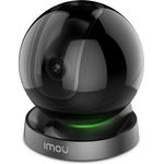 Imou Rex Überwachungskamera WLAN IP Kamera 360°, Bewegungsverfolgung & Personenerkennung, Geräuscherkennung, Nachtsicht 10 m, Amazon Alexa kompatibel, 4 MP-Auflösung, 2-Wege-Audio, Datenschutzmodus, 2,4 GHz, schwarz (IPC-A46LP)
