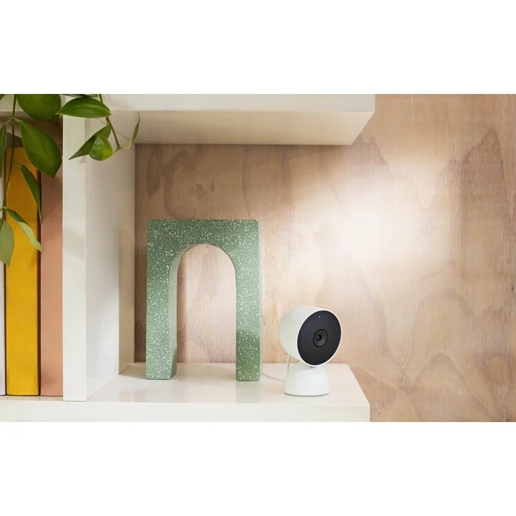 Google Nest Cam, Indoor, mit Kabel, Überwachungskamera für zu Hause - Intelligente Überwachungskamera, Schnee, GJQ9T, Snow, 1 Stück (GA01998-DE) – Bild 11
