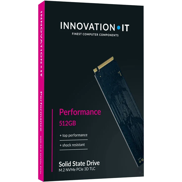 Innovation IT - Performance - Solid-State-Disk - 512 GB - intern - M.2 2280 - NVMe - PCIe 3.0 x 4 - 3D TLC (00-512111) – Bild 3