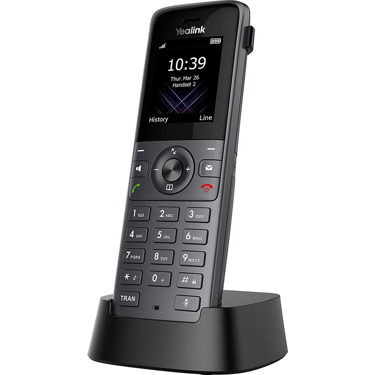 Yealink W73P Schnurloses VoIP-Telefon mit Rufnummernanzeige, DECT, grau (W70 Basis + W73 Handset) – Bild 7