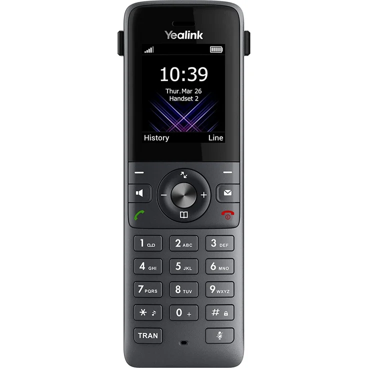 Yealink W73P Schnurloses VoIP-Telefon mit Rufnummernanzeige, DECT, grau (W70 Basis + W73 Handset) – Bild 2