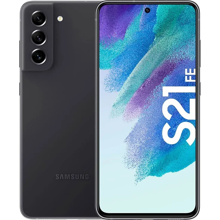Samsung Galaxy S21 FE 5G Smartphone 16,28cm (6,41 Zoll) AMOLED-Display, 128GB interner Speicher, 6GB RAM, Dual-SIM, Android 12, Graphite – Bild 1