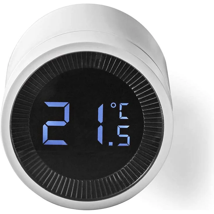Nedis SmartLife, ZigBee Heizkörpersteuerung, Batteriebetrieben, Zeitplan und Fernbedienung, integrierte SmartLife App, kompatibel mit Amazon Alexa & Google Home, weiß (ZBHTR10WT) – Bild 1