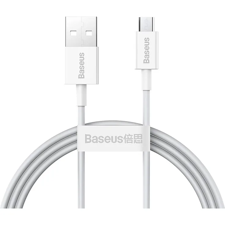 Baseus Superior Series Data Cable, Kabel USB zu micro USB, 2 A, 1 m, weiß