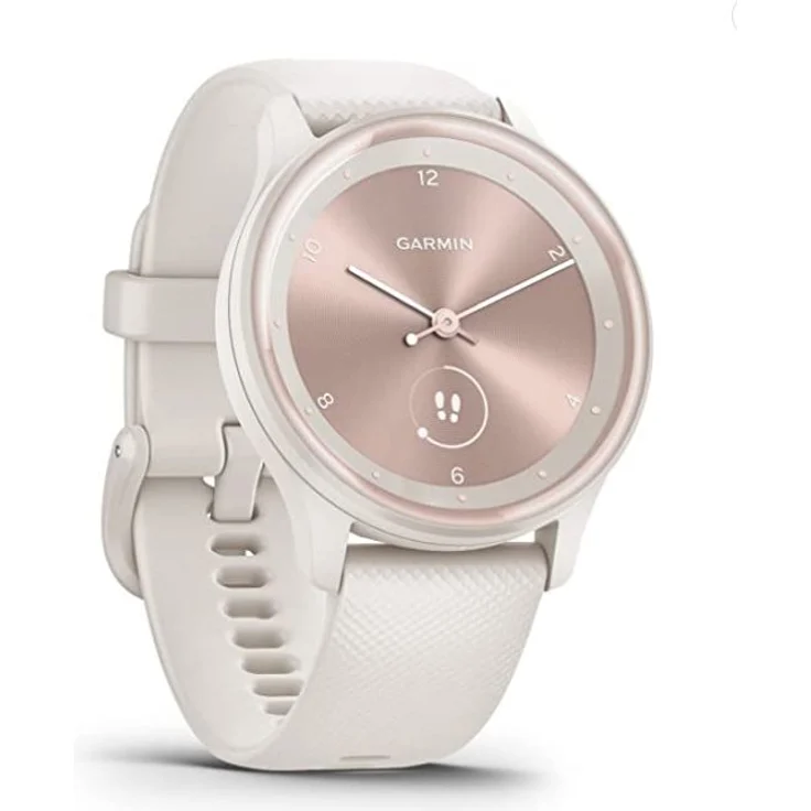 Garmin vívomove Sport Smartwatch Unisex, Einheitsgröße, Elfenbein-Perlgold – Bild 1
