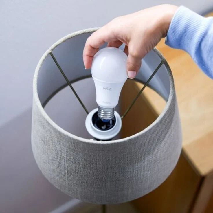 WiZ WiFi-LED-Glühlampe, dimmbar, Weiß, A60, 60 W, E27, 2700-6500 K, 6,7 W (entspricht 60 W) – Bild 5
