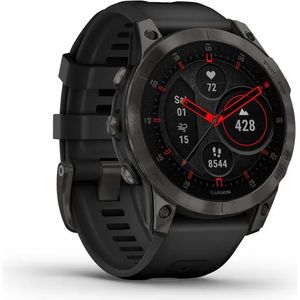 Bild für Garmin epix 2 SAPPHIRE Smartwatch GPS, Unisex, 47mm, Polymergehäuse mit Rückseite aus Titan, Silikonarmband, Schwarz/Schiefergrau (010-02582-11)